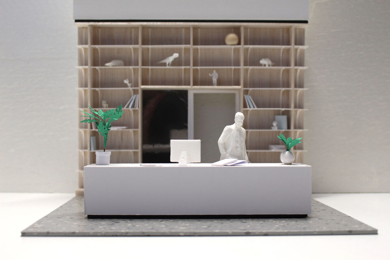maquette 1:20, médiathèque d'Aucamville, © #fffbbb [ 2017 ] 