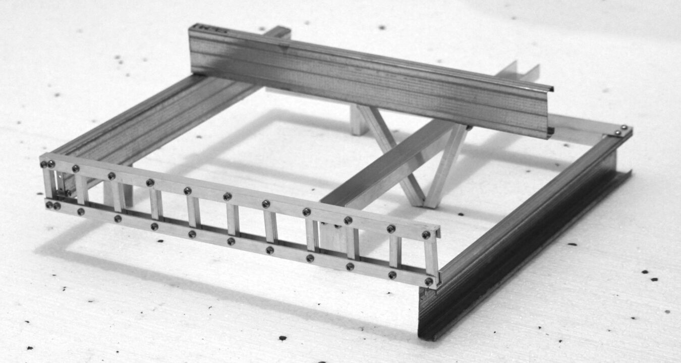 maquette 1:50 [ reproduction ] . casa Hemeroscopium © Ensamble Studio [ 2008 ] dans le cadre de l'exposition Domestic Pools, Villa Noailles [ 2018 ]