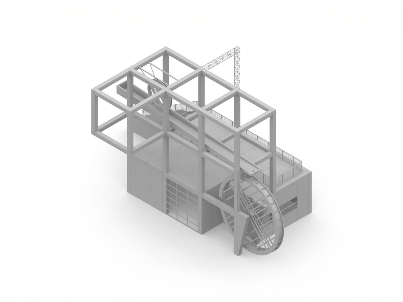 modélisation de 20 projets . impression 3D . exposition Miscellaneous Follies, KANAL - Centre Pompidou [ 2019 ]