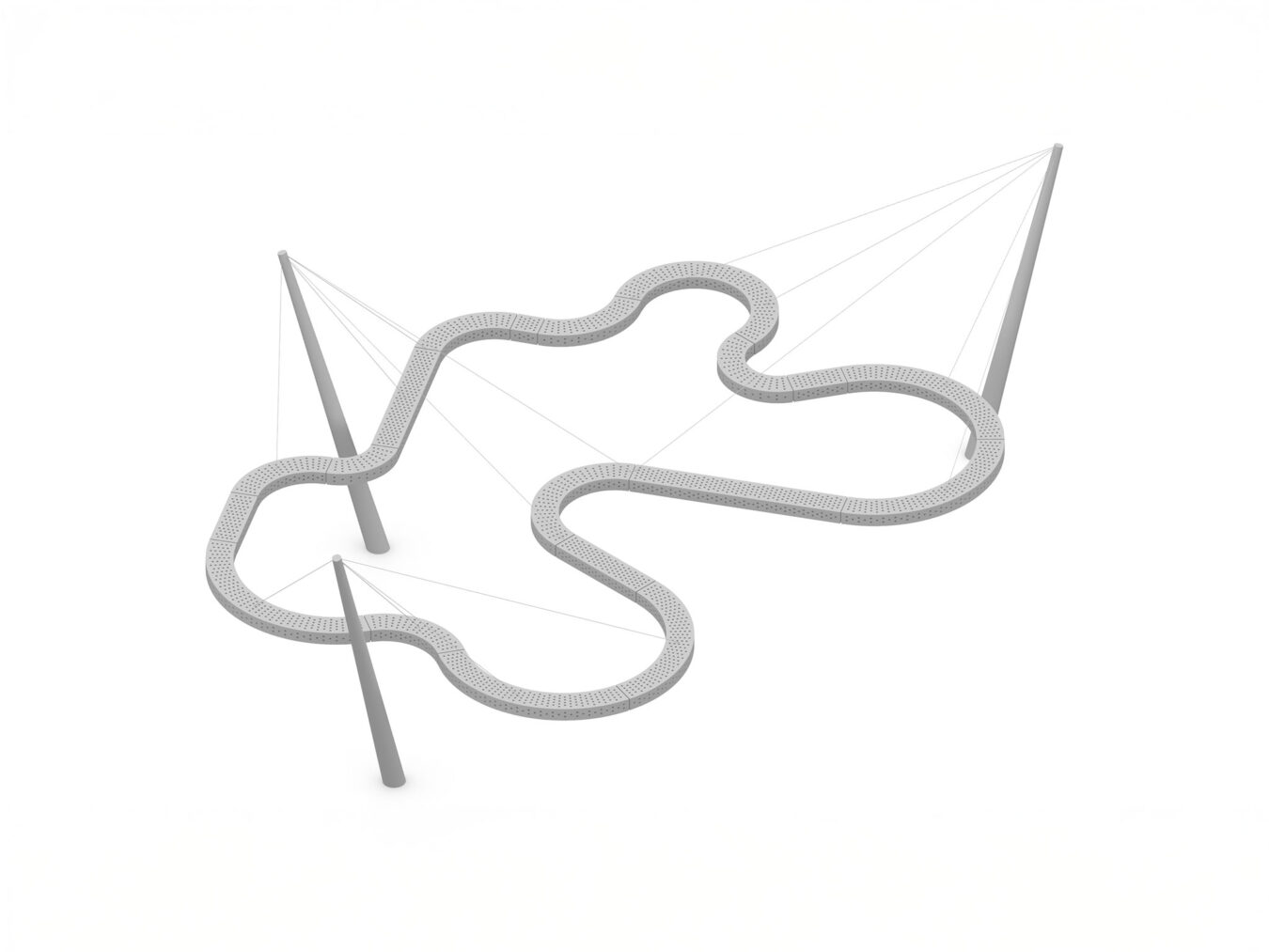 modélisation de 20 projets . impression 3D . exposition Miscellaneous Follies, KANAL - Centre Pompidou [ 2019 ]