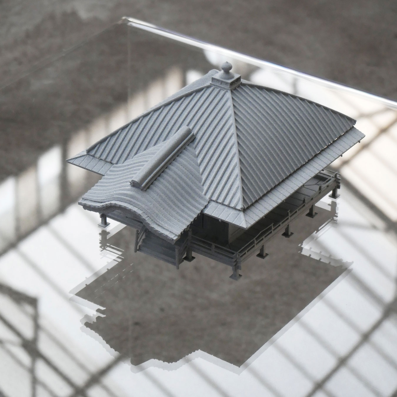 maquette . impression 3D . villa Katsura [ XIIIe ] dans le cadre de l'exposition Miscellaneous Folies, KANAL - Centre Pompidou [ 2018 ]