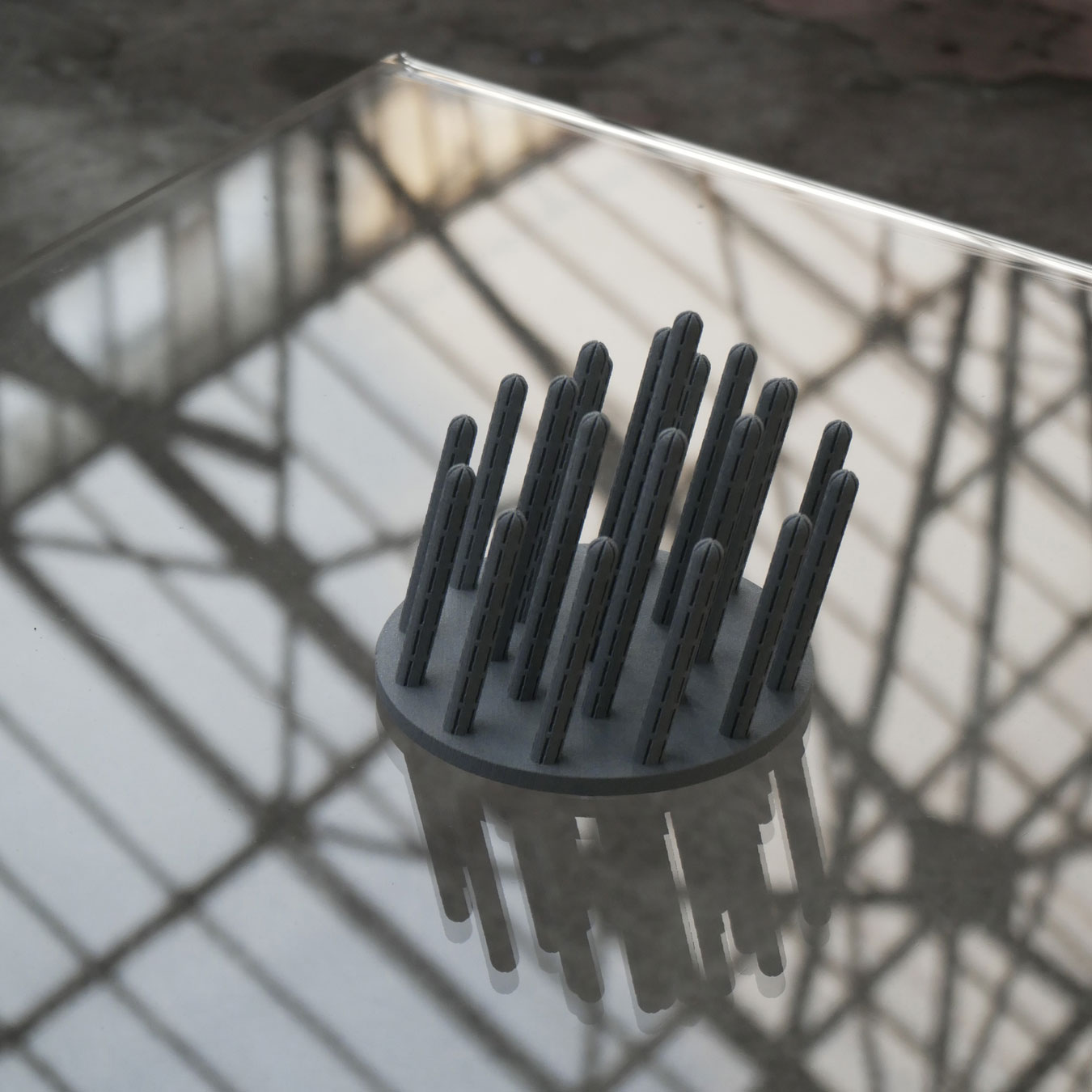maquette . impression 3D . Temple Secchi dans le cadre de l'exposition Miscellaneous Folies, KANAL - Centre Pompidou [ 2018 ]