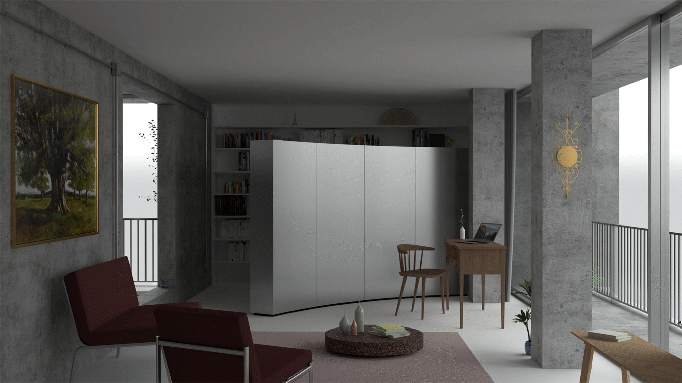 image . transformation d'un appartement dans la résidence Point-du-Jour · Paris © Fernand Pouillon [ 1963 ] © mbl architectes [ 2018 - 2020 ]