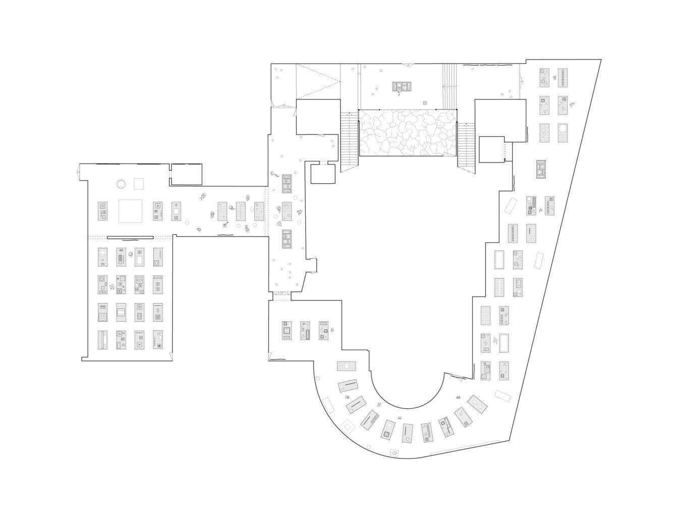 plan . concours de scénographie . exposition Les Flammes [ 2018 ] © mbl architectes