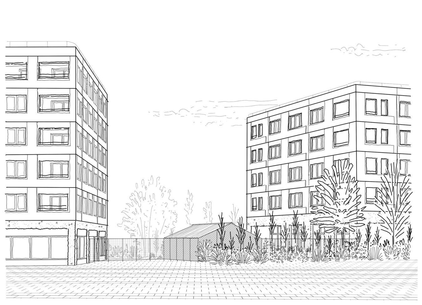 illustration . lot A11 · ZAC du faubourg Malepère · Toulouse [ 2019 - 2024 ] © Scalène architectes + © mbl architectes