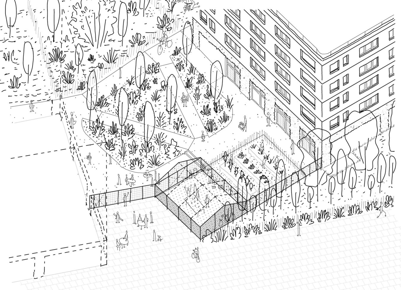 illustration . lot A11 · ZAC du faubourg Malepère · Toulouse [ 2019 - 2024 ] © Scalène architectes + © mbl architectes