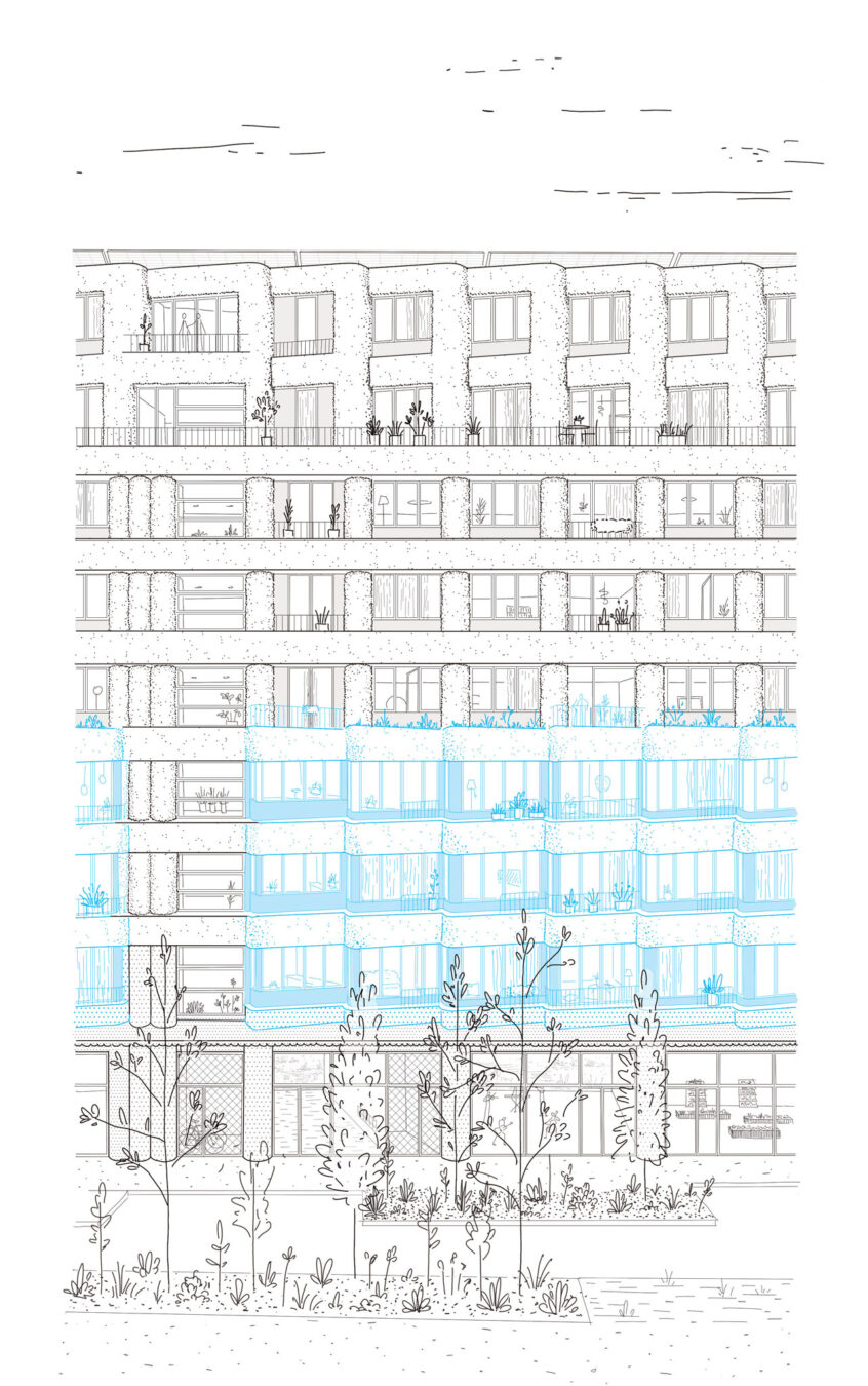 illustration . lot D · ZAC Chapelle-Charbon · Paris [ concours · 2022 ] © mbl architectes + © UR