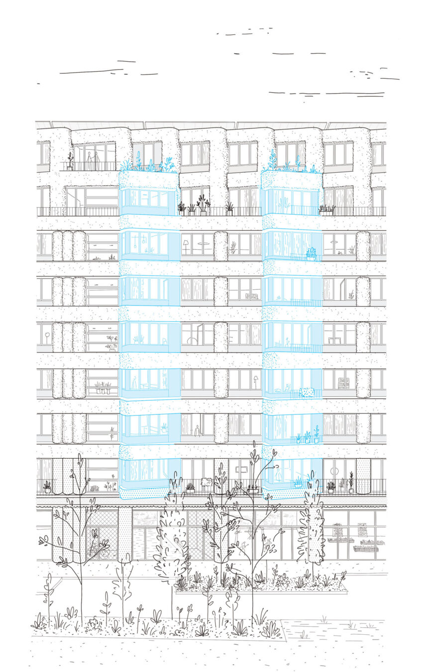 illustration . lot D · ZAC Chapelle-Charbon · Paris [ concours · 2022 ] © mbl architectes + © UR