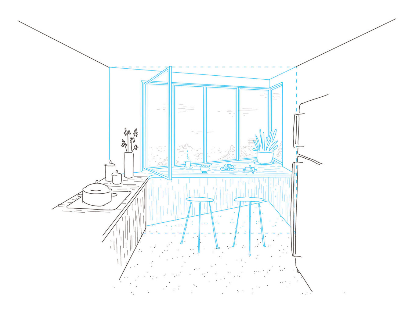 illustration . lot D · ZAC Chapelle-Charbon · Paris [ concours · 2022 ] © mbl architectes + © UR