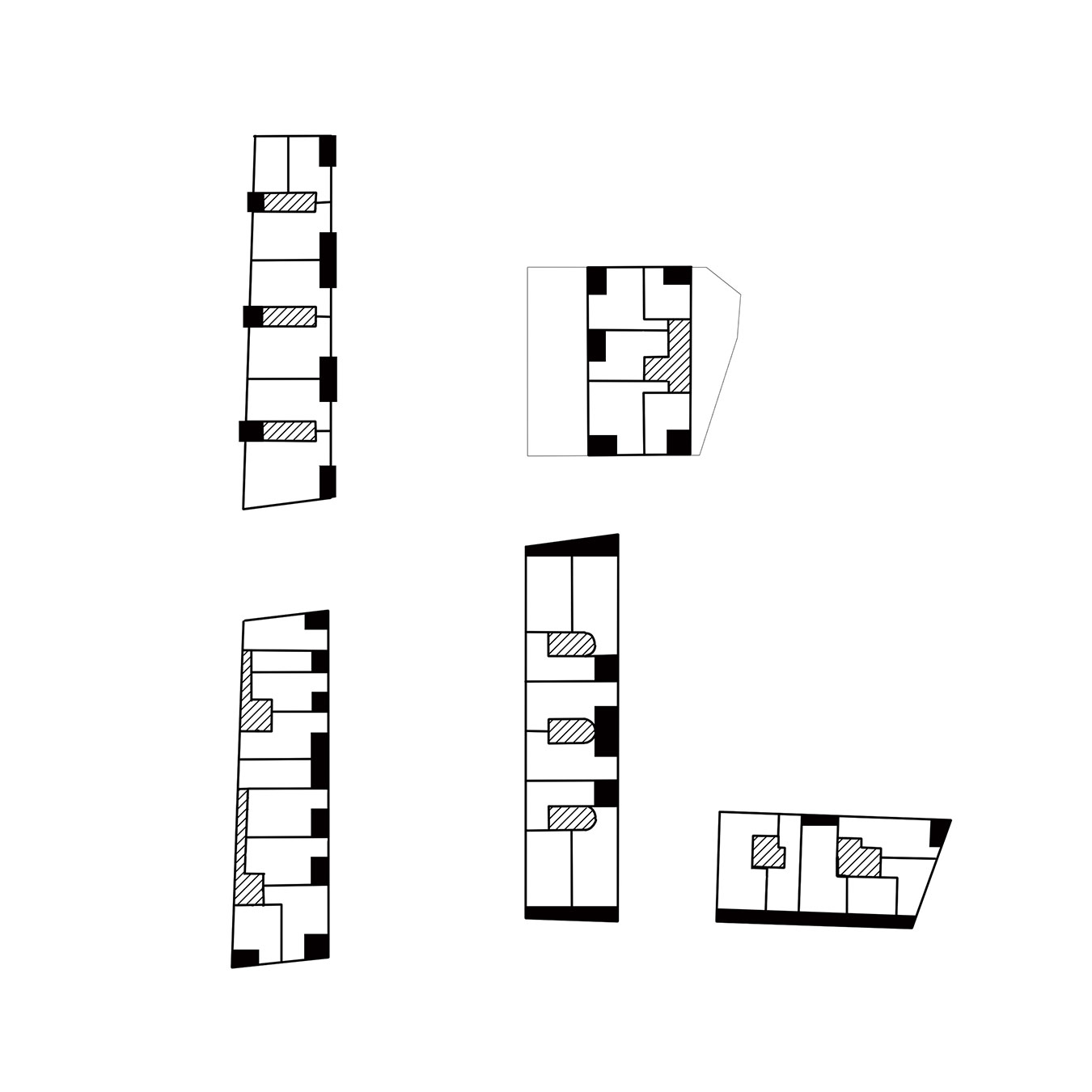 diagramme . îlot Lyon · ZAC du Grand Matabiau © Lina Ghotmeh Architecture + © mbl architectes + © Buzzo Spinelli + © Bond Society + © crypto architectes + © D'une Ville A L'autre © Atelier Franck Boutté [ concours · 2022 ]