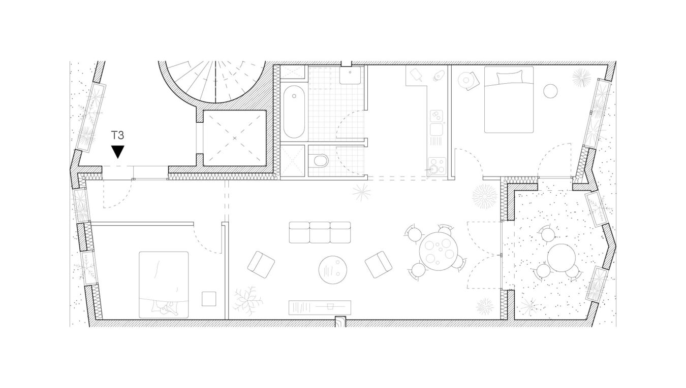 plan . lot 02 · îlot Lyon · ZAC du Grand Matabiau © mbl architectes [ concours · 2022 ]