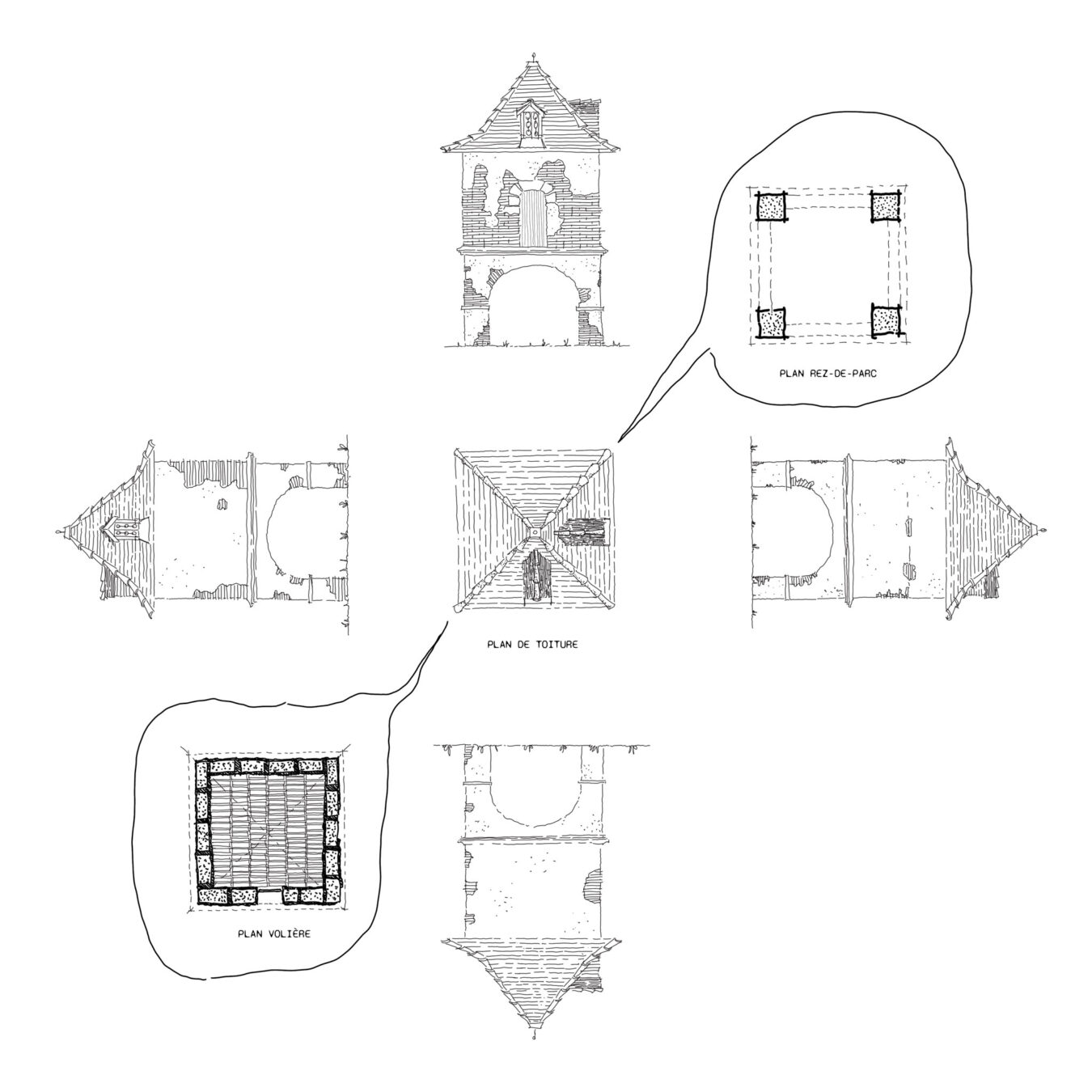 plans . pigeonnier du Mirail · Toulouse [ 2025 ]