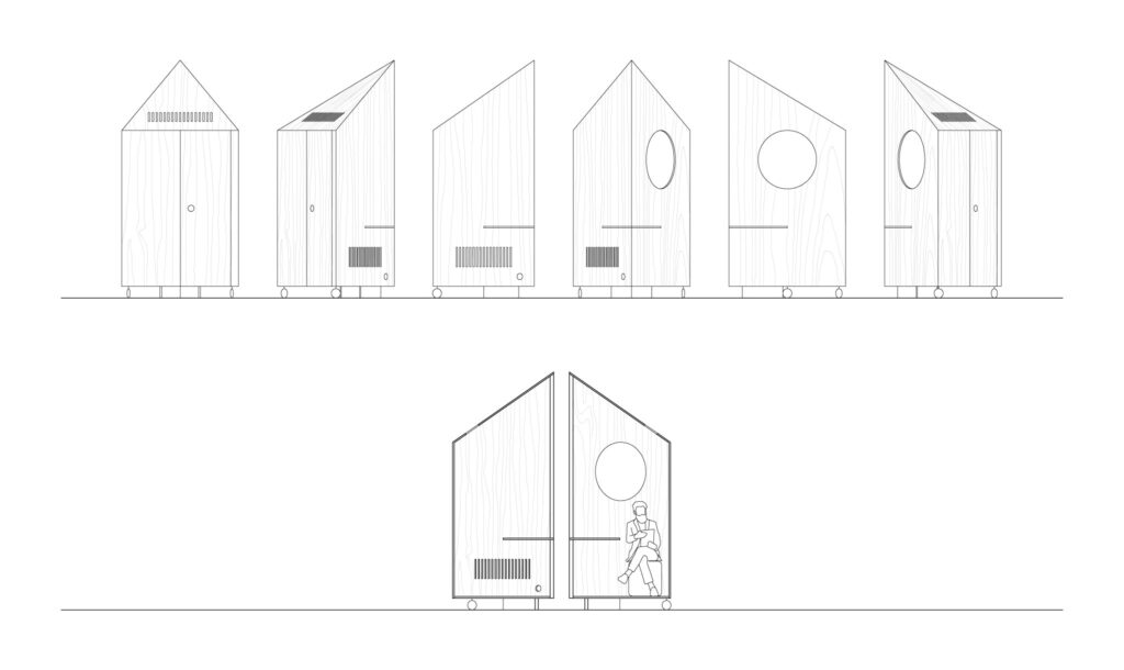 détails d'un phonebooth . transformation des bureaux de JUUL [ 2019 ] © mbl architectes