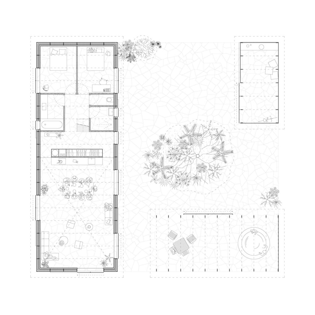 maison individuelle neuve . Hautaget [ études · 2020 ] © mbl architectes