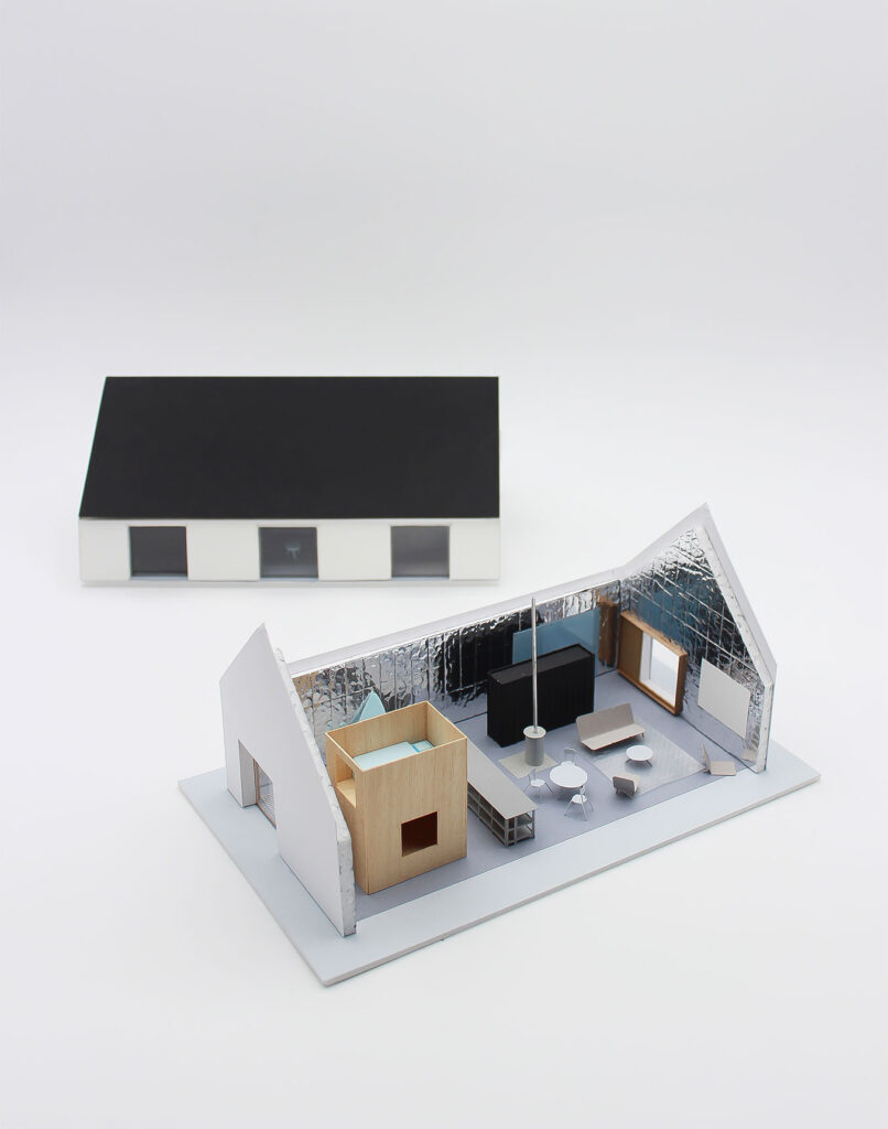 maquette 1:100, maison supernormale, © mbl architectes [ 2020 ] 
photographie © Nicolas Boulben [ @nicrush_on ]