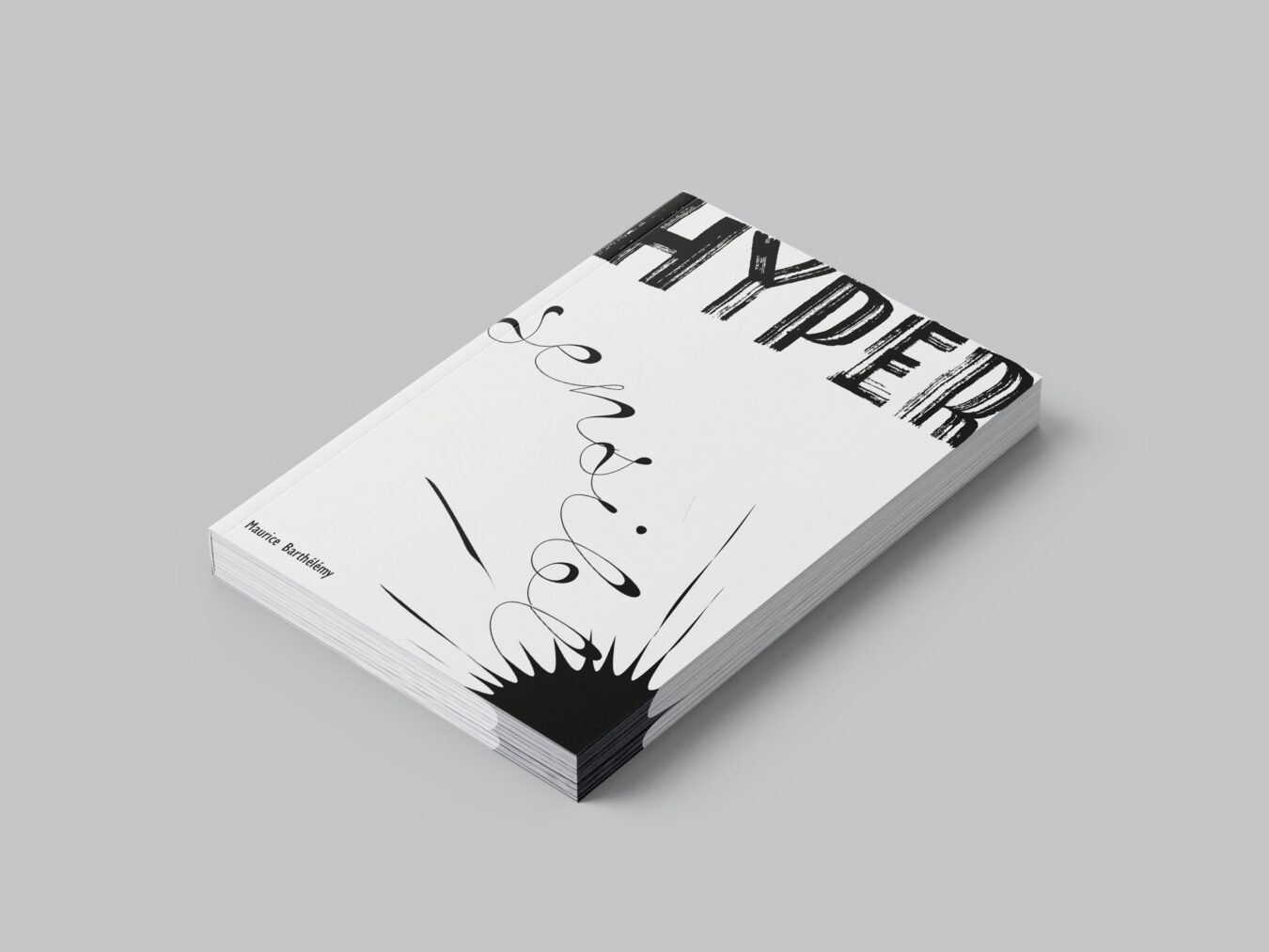 projet fictif . couvertures minimalistes . Hypersensible © Maurice Barthélémy [ 2025 ]