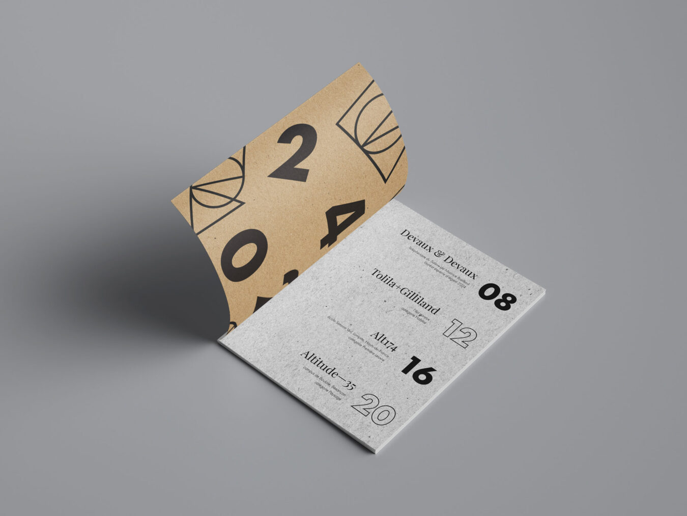 projet fictif . catalogue du prix Equerre d'Argent 2024 . conception et exécution éditoriale
