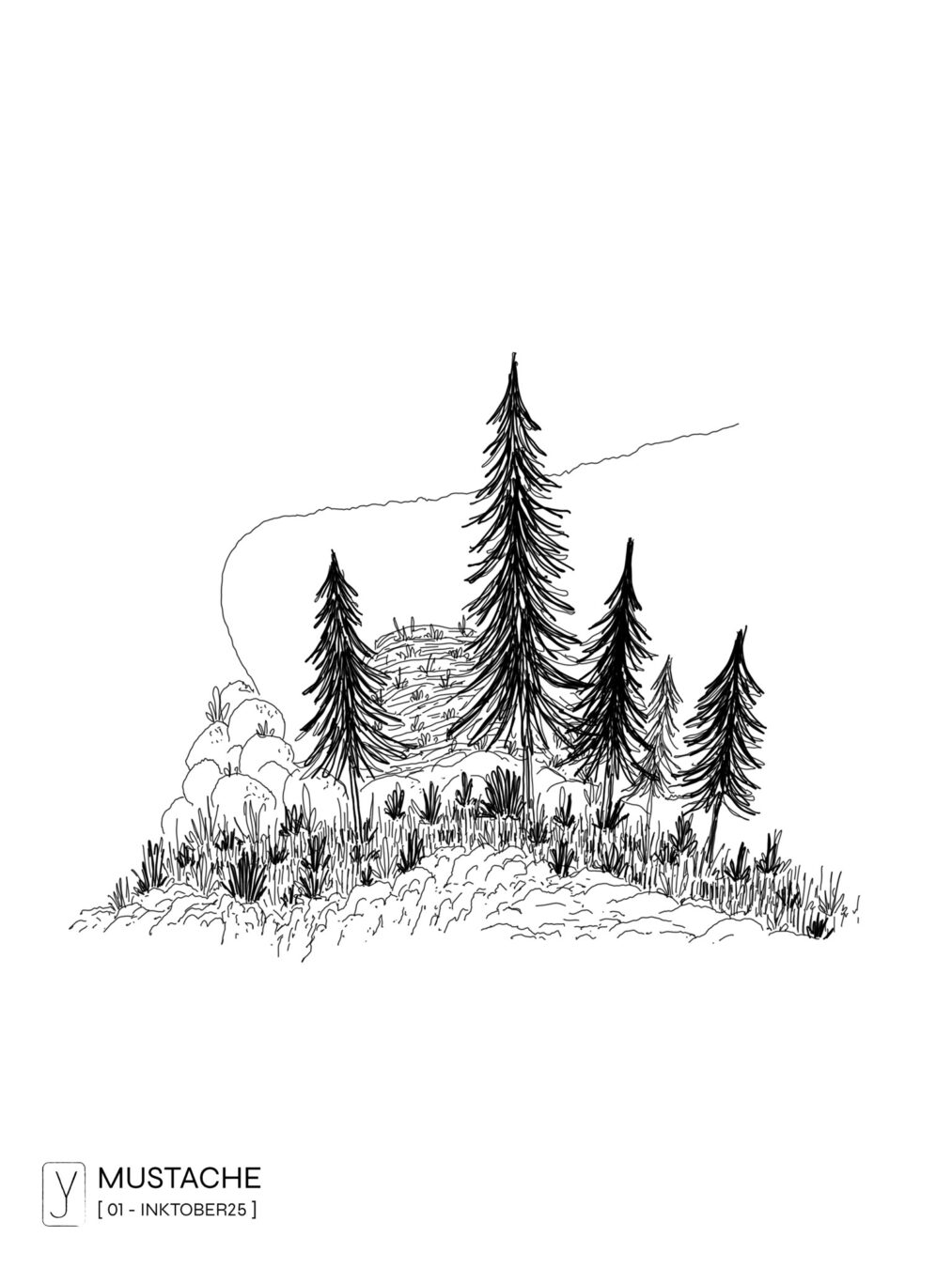 INKTOBER 2025 . 01 - MUSTACHE