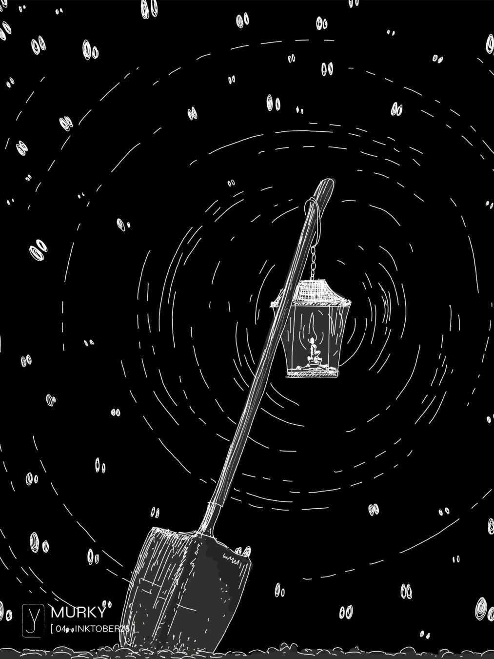 INKTOBER 2025 . 04 - MURKY