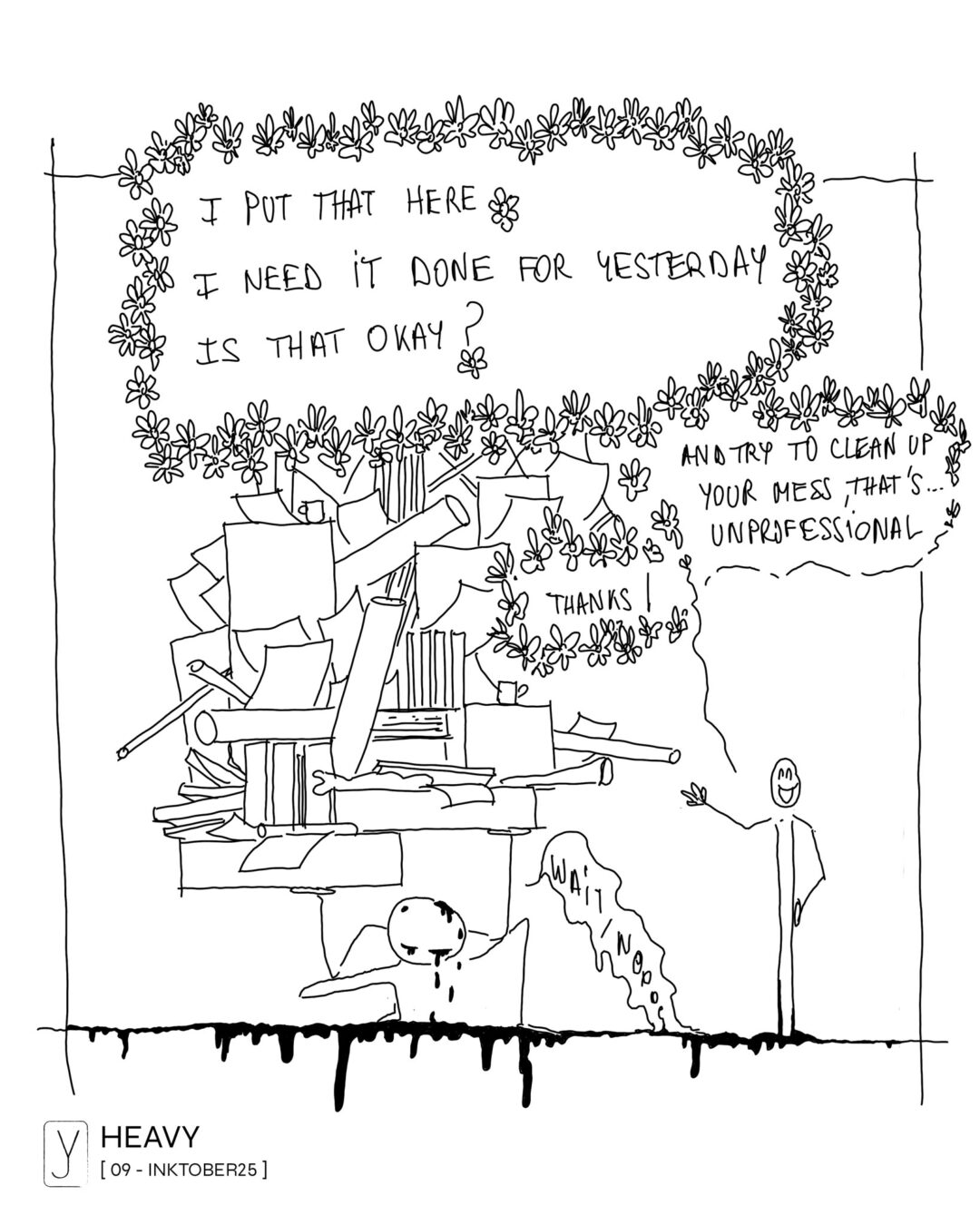 INKTOBER 2025 . 09 - HEAVY