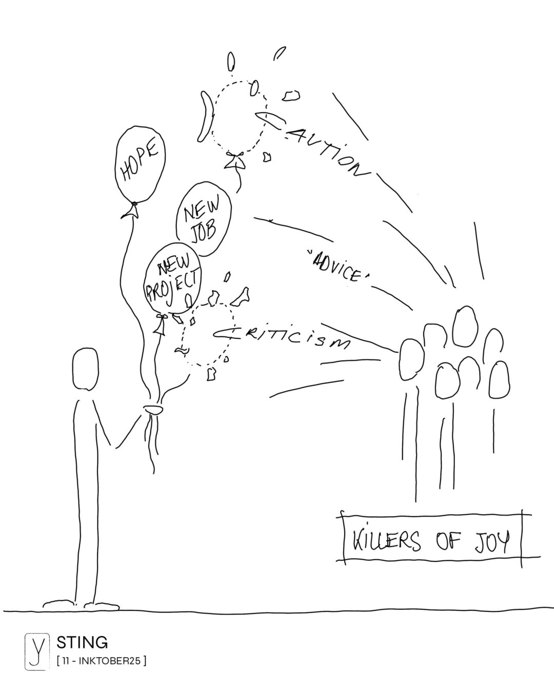 INKTOBER 2025 . 11 - STING