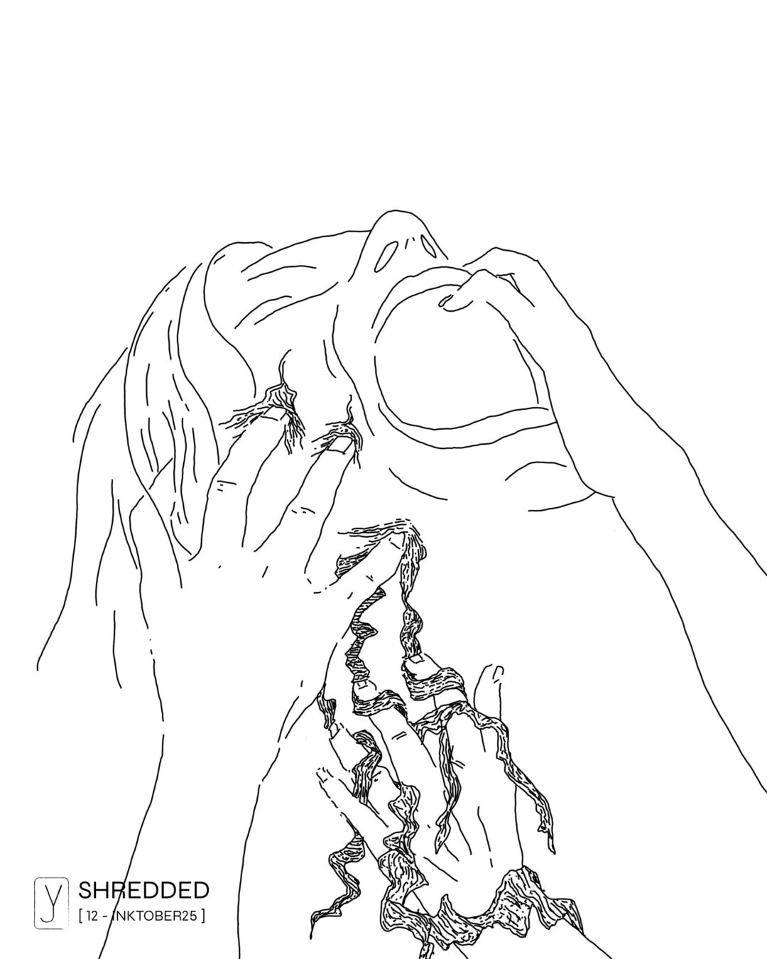INKTOBER 2025 . 12 - SHREDDED