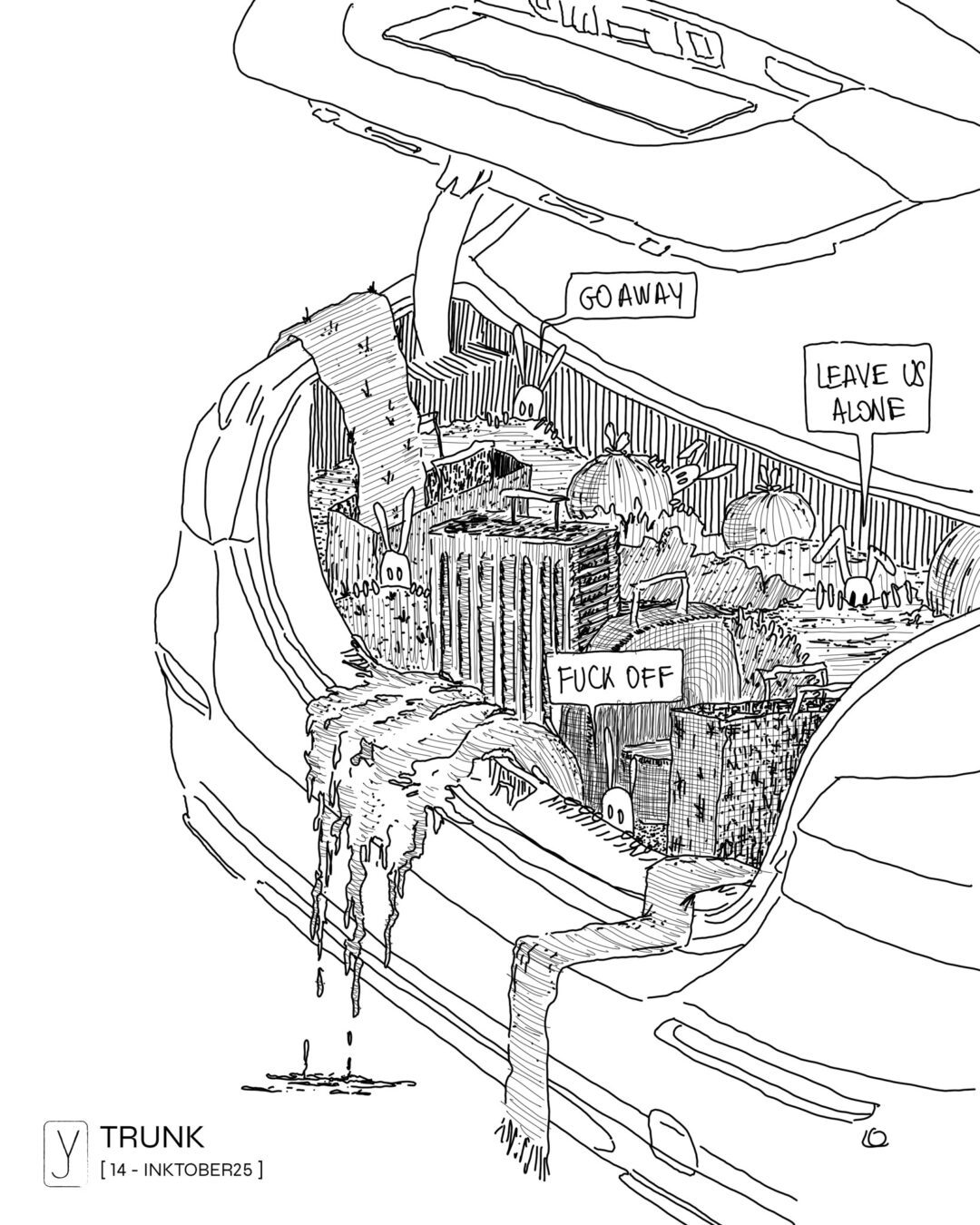 INKTOBER 2025 . 14 - TRUNK