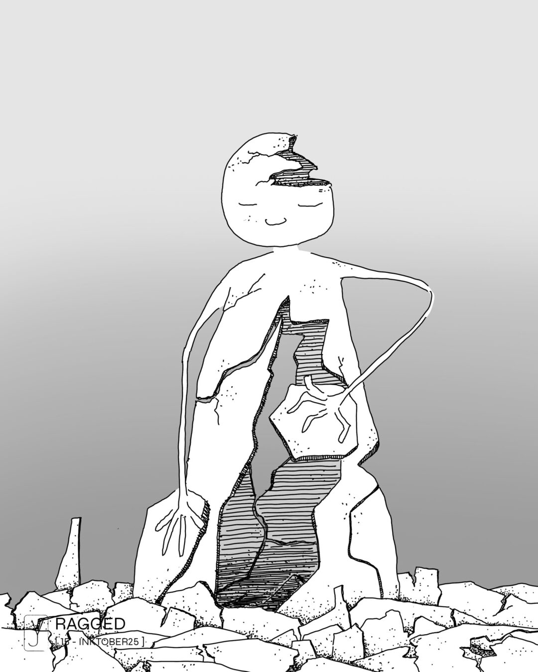 INKTOBER 2025 . 15 - RAGGED