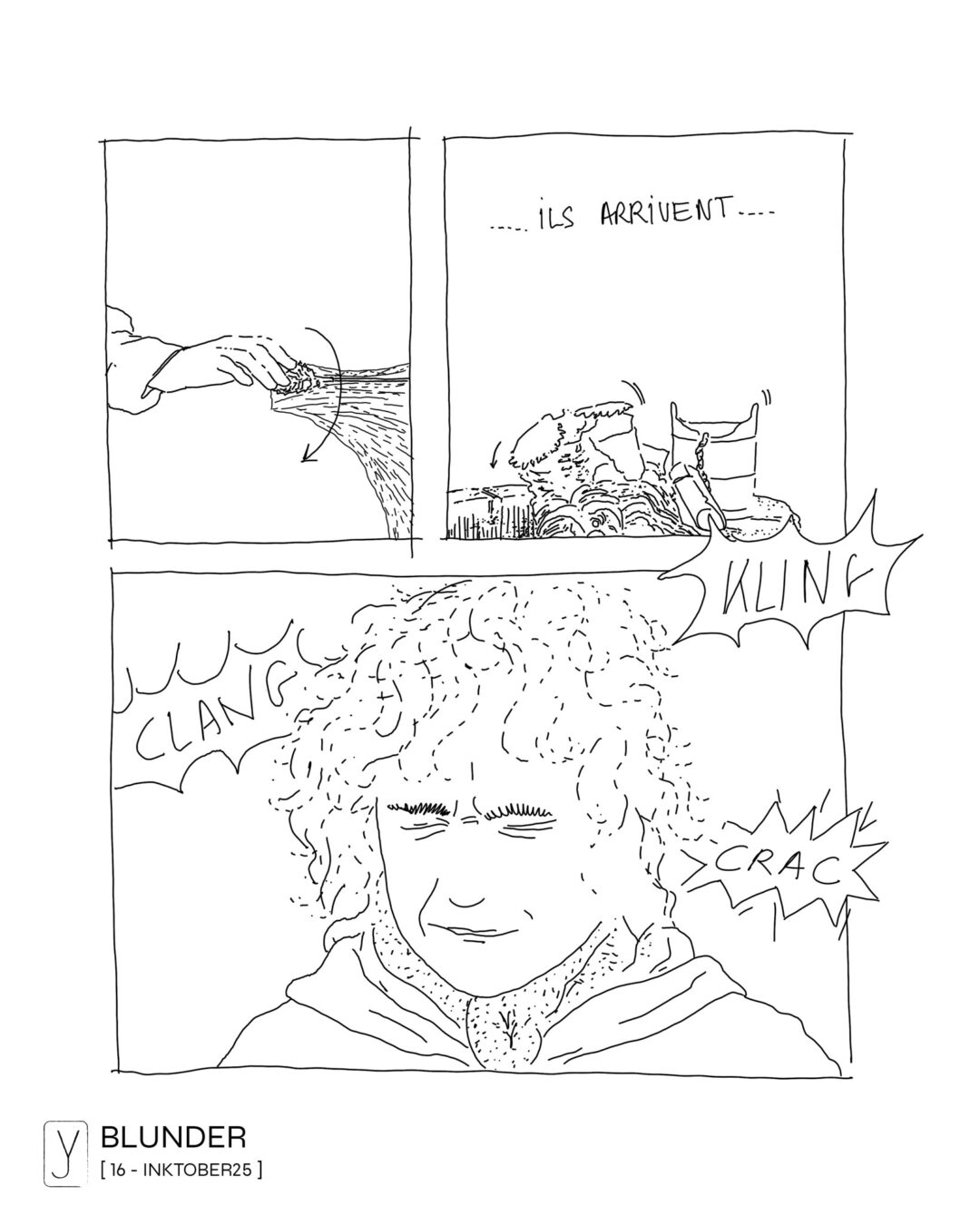 INKTOBER 2025 . 16 - BLUNDER