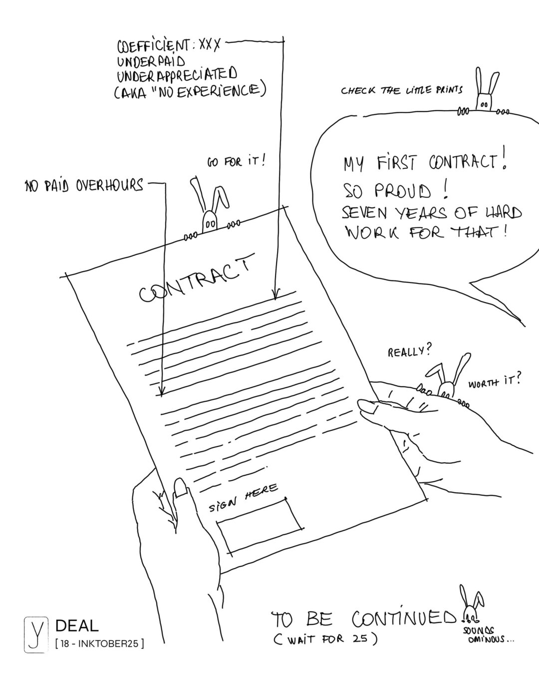 INKTOBER 2025 . 18 - DEAL