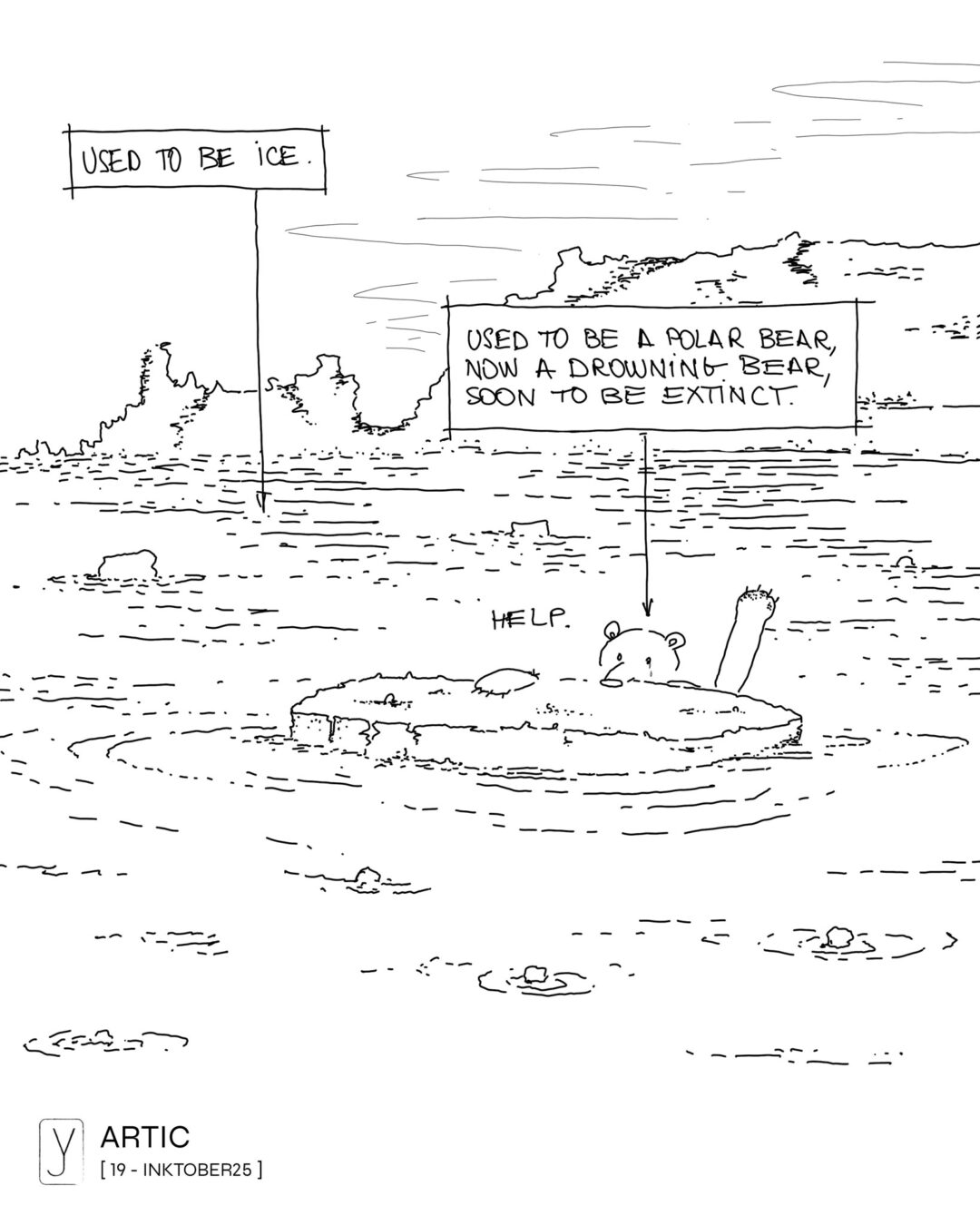 INKTOBER 2025 . 19 - ARTIC