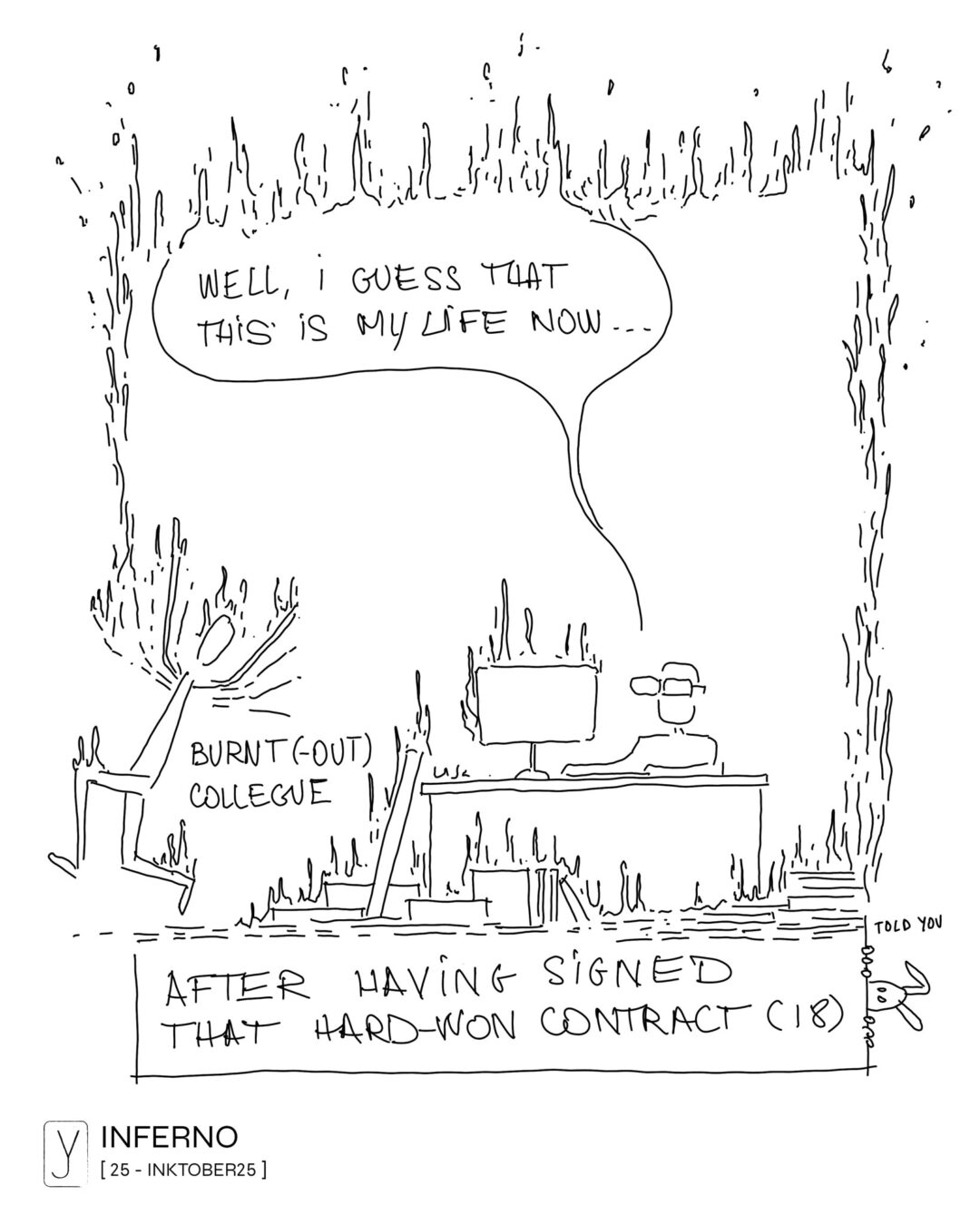 INKTOBER25 . 25 - INFERNO