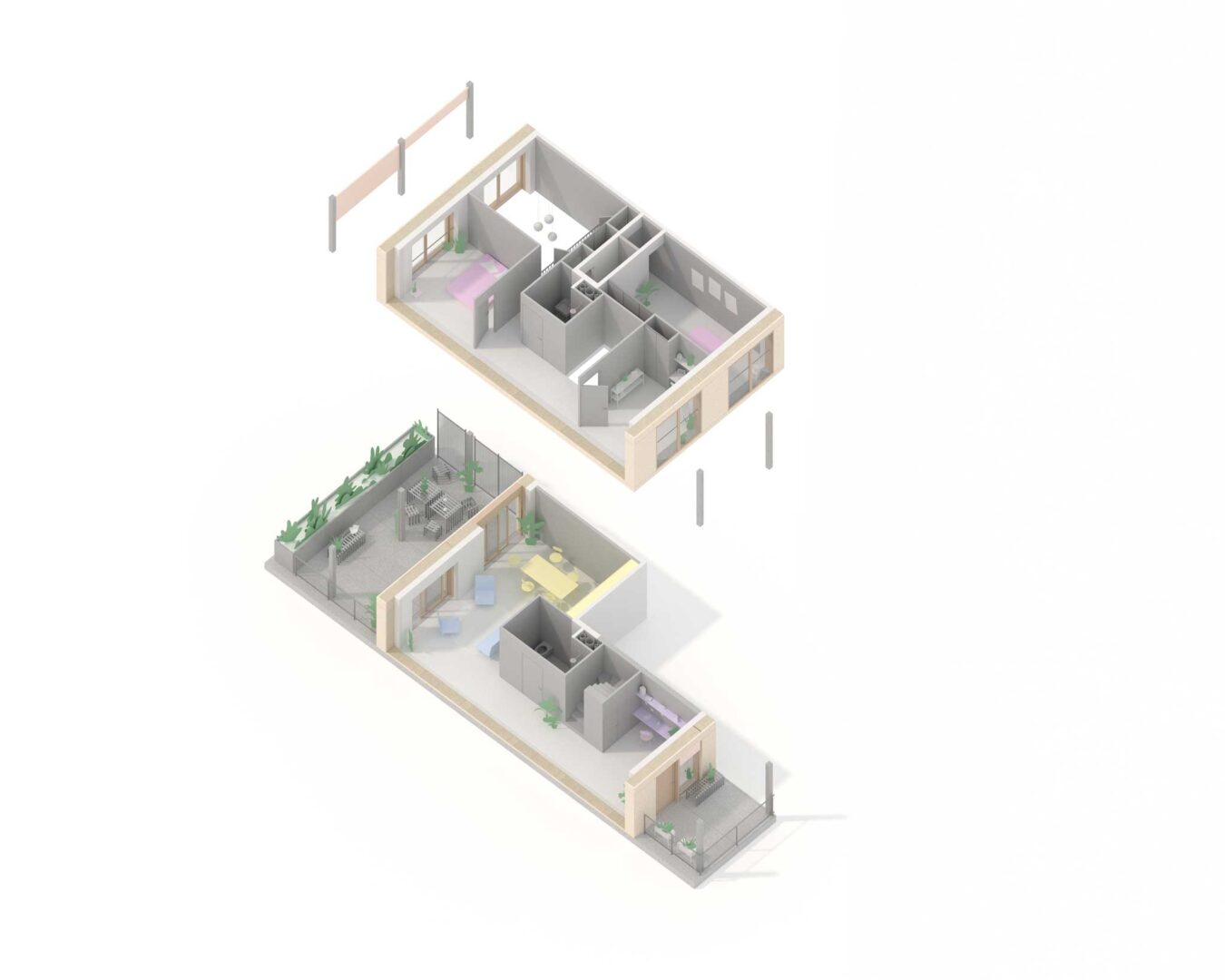 image . Typologie Duplex . architecture ©la soda [ mandataires ] + ©erwan bonduelle [ associés ]+ ©coloco [ paysagistes ] . concours Quartiers de demain [ projet lauréat ] . 2025