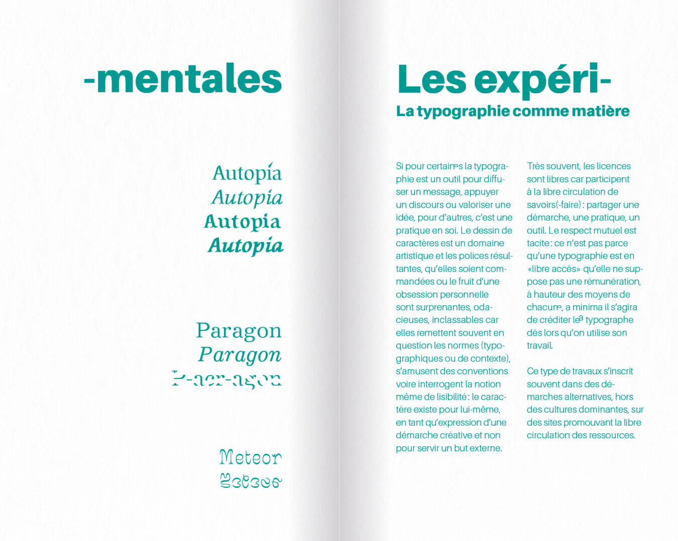projet fictif . La typographie comme outil militant, aux éditions trouble . conception et exécution éditoriale . 2025