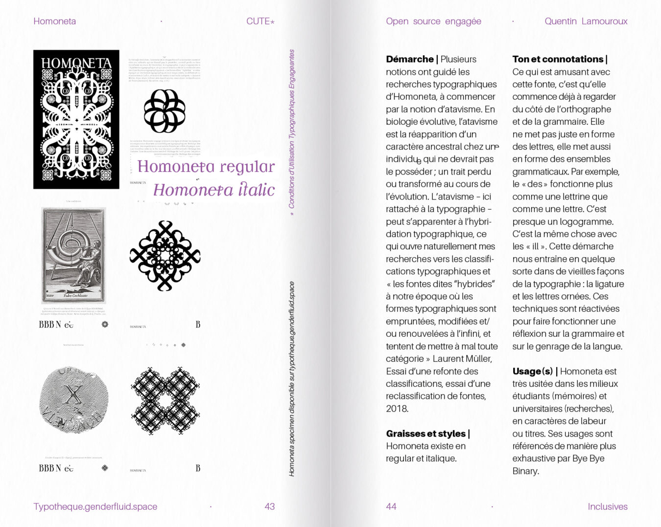 projet fictif . La typographie comme outil militant, aux éditions trouble . conception et exécution éditoriale . 2025