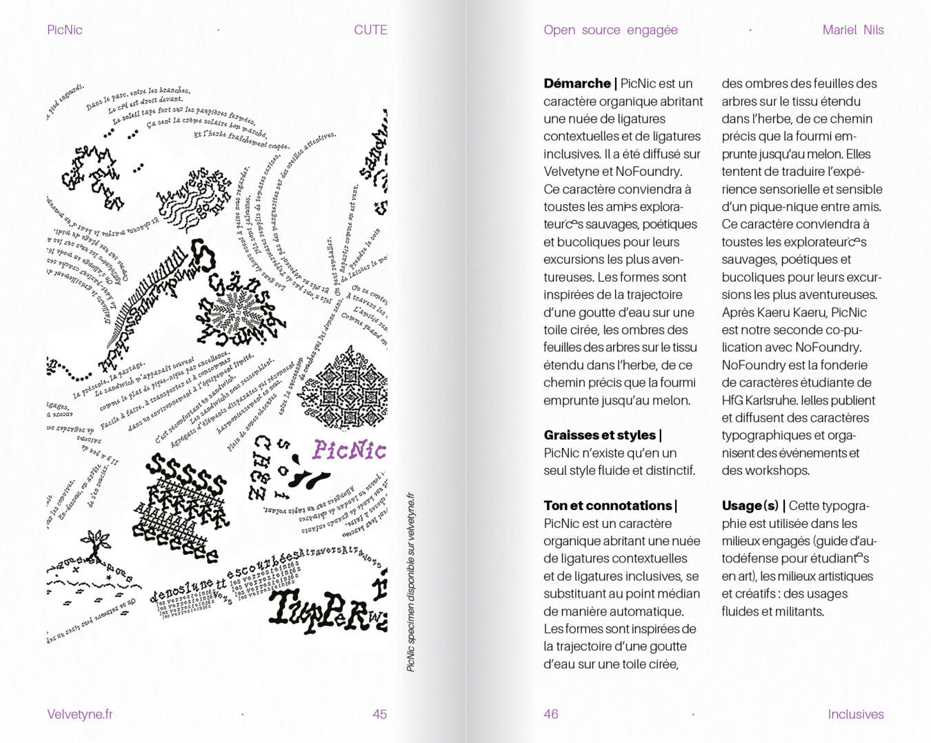 projet fictif . La typographie comme outil militant, aux éditions trouble . conception et exécution éditoriale . 2025