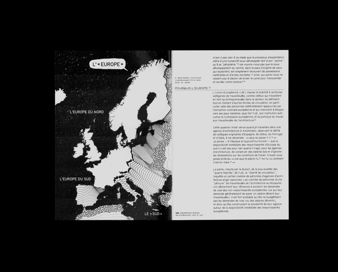 Fanzine T.I.N.A | Contribution de Marisa Cortright | Conception et exécution éditoriale | Illustration : cartographie
