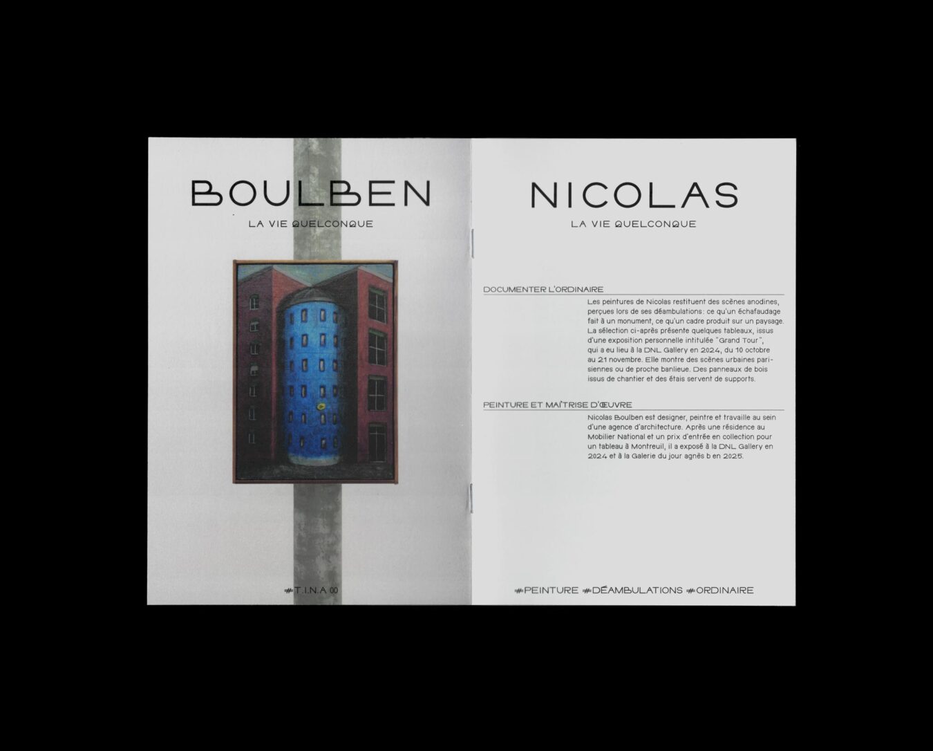 Fanzine T.I.N.A | Contribution de Nicolas Boulben | Conception et exécution éditoriale 