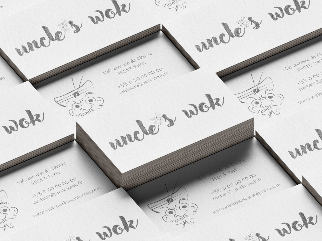 carte de visite . Uncle's Wok . restaurant chinois . 2025