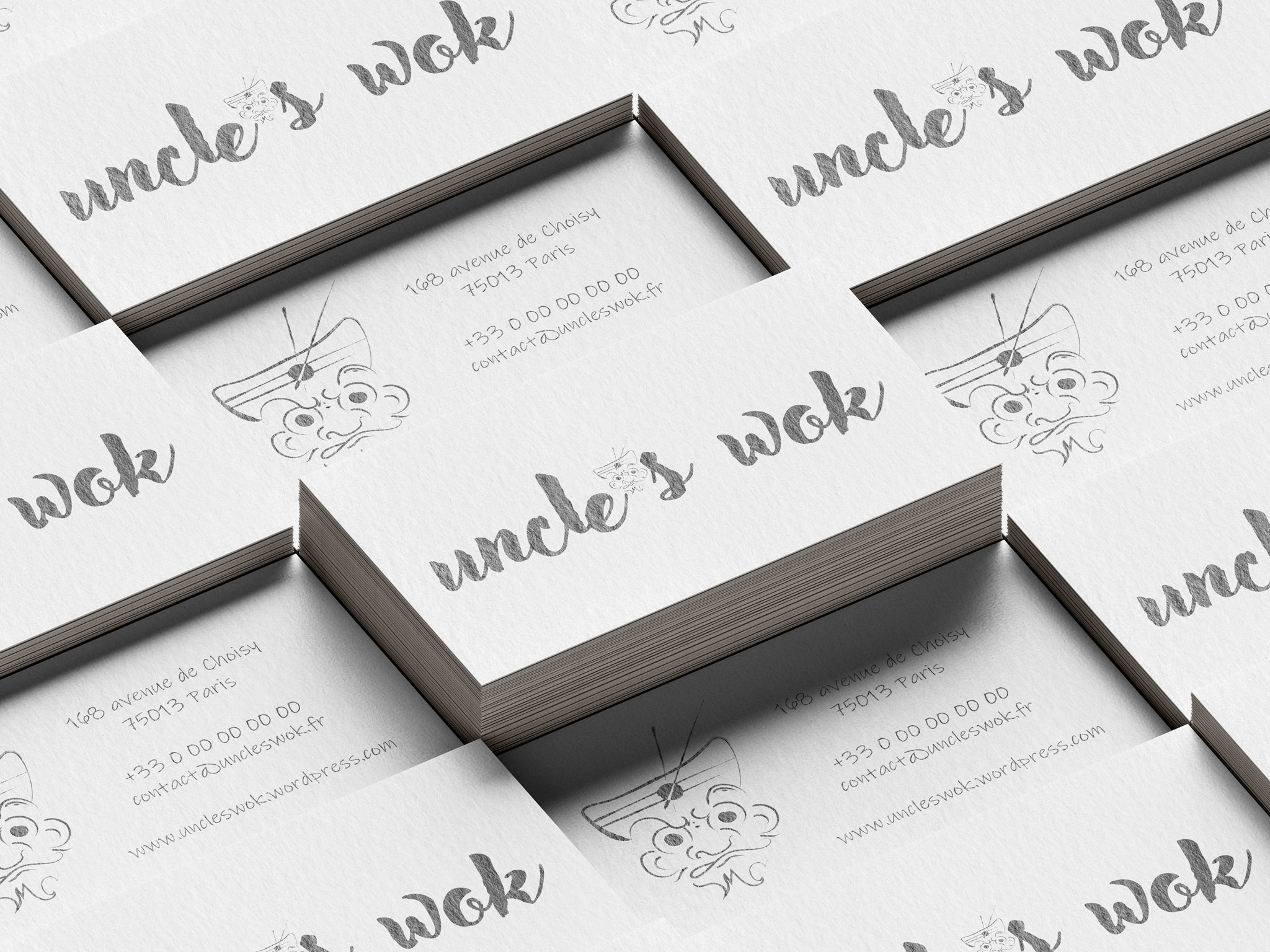 projet fictif . identité visuelle . Uncle's Wok [ 2025 ]